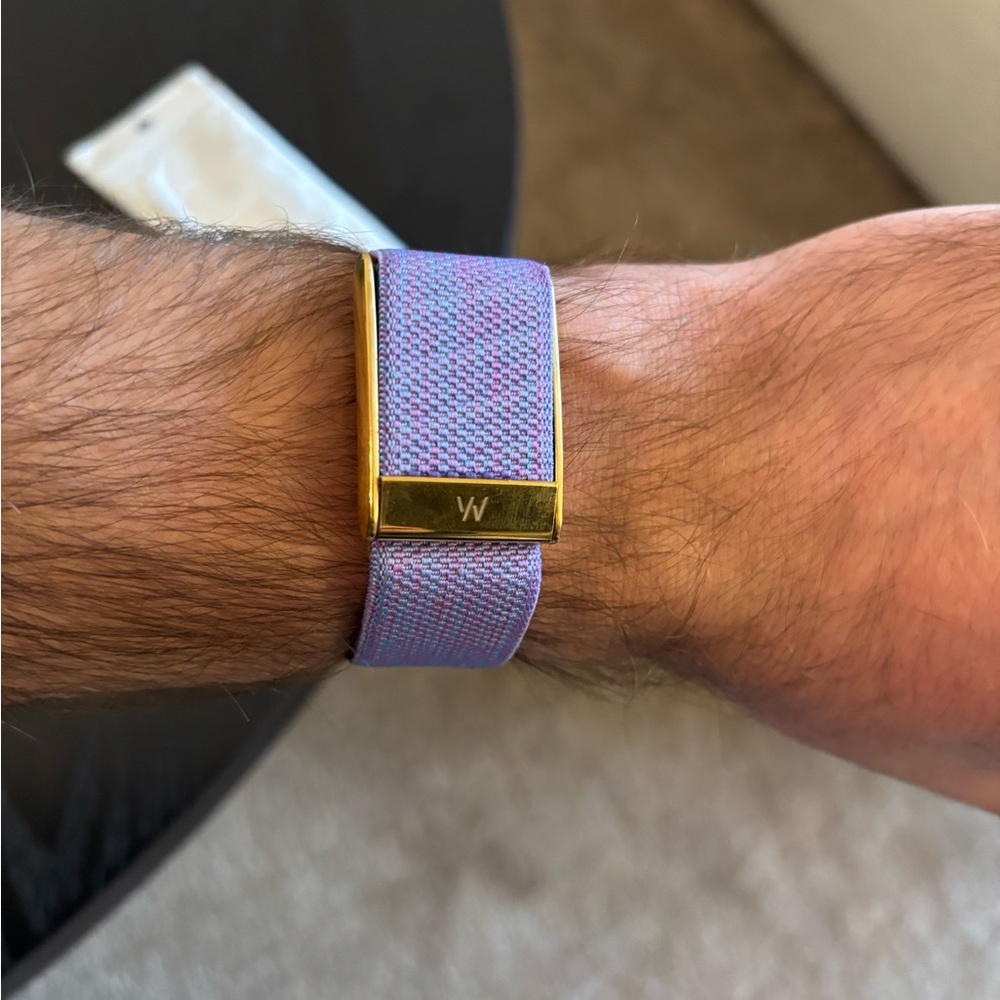 Whoop 5.0/Mg Pink/purple Band with shiny Gold Clasp/Hook - whoop one/life/peak - Picture 4 of 10